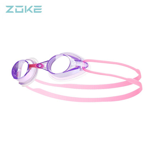 ZOKE Professional Anti-fog Swimming Goggles Flat Light Adult Men's and Women's HD Waterproof Swimming Goggles Racing Swimming Goggles Transparent 622501111-3 (Flat Light) Regular