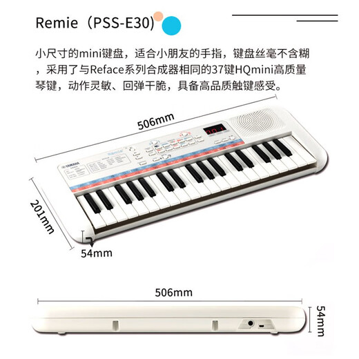 Yamaha (YAMAHA) PSS-E30 electronic keyboard, multi-functional portable sound teaching for beginners, Xiaobai Qin's birthday and Children's Day gift
