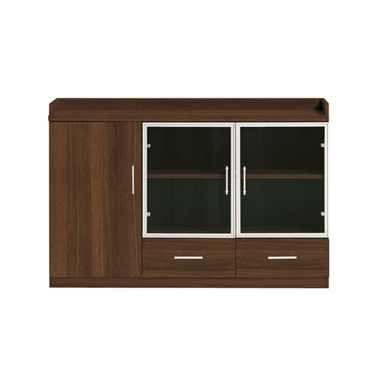 Chainwork Office Furniture Tea Cabinet Wooden Storage Cabinet Simple Modern Glass Plate Office Bookcase TC-JC0808 Door-to-Door Delivery TC-JC0808 Two-Door Cabinet 800Wx400Dx800