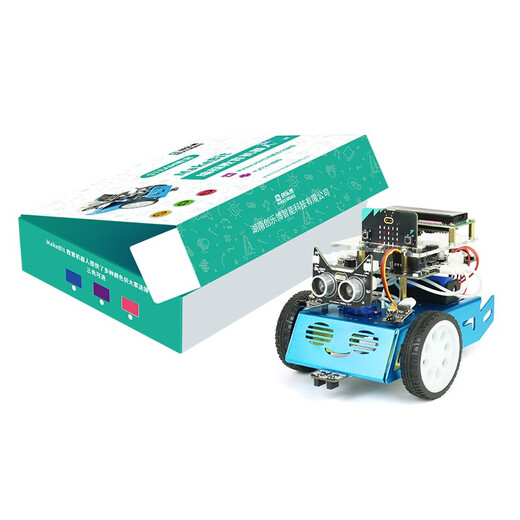 Programación CREATBLOCK Microbit V2 Control remoto Robot Robot gráfico Smart Car Python Education C Paquete: A+ Kit de inicio Purple sin placa base Microbit