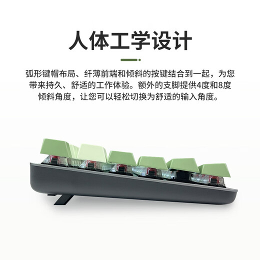 罗技（Logitech）【富士晴雪绿】K845机械键盘 游戏键盘 办公键盘全尺寸办公家用背光电竞吃鸡键盘 K845-青轴-富士晴雪绿