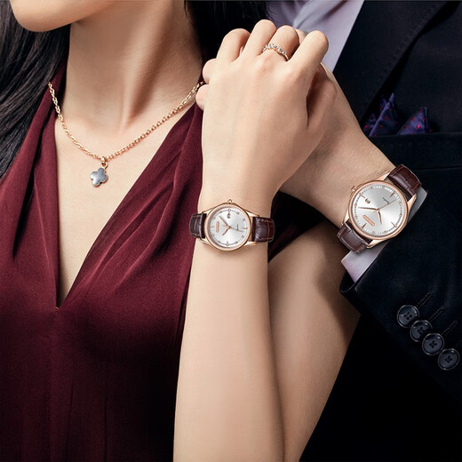 Leimai Watch (Reimah) [Buenos regalos] Mira la pareja de cuarzo casual Matriz de calendario para hombres Brown Black Black Leather Women's Watch 6169m/L L6169. RW cuero marrón para mujeres