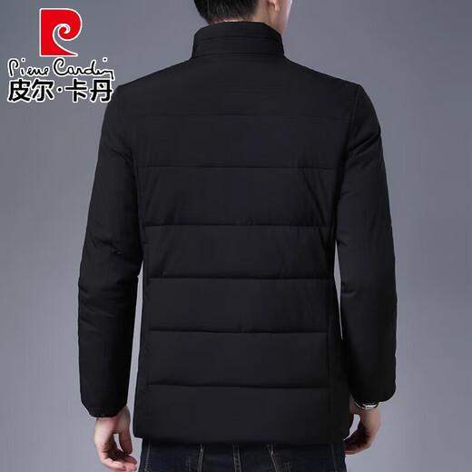 Pierre Cardin (pierre cardin) down jacket men's 2024 new cotton-padded winter thickened coat winter men's cotton-padded jacket men's cotton-padded jacket black black N2081 L recommended 95-120Jin Jin equals 0.5 kg to wear