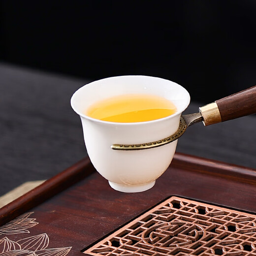 HOI KONG Tea Set Accessories Tea Ceremony Six Gentlemen Tea Making Three-piece Set Whole Tea Knife Tea Clamp Needle Tweezers Brush Kung Fu Tea Art Tools Fangfu Tea Ceremony Cylinder + Buddha Hand Five-piece Set + Tea Scraper