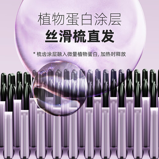 Lena hair straightening comb, negative ions do not damage hair, straightening inner buckle dual-purpose curling iron splint, straight plate clip fluffy comb, mini portable short hair artifact electric curling comb LN-914F