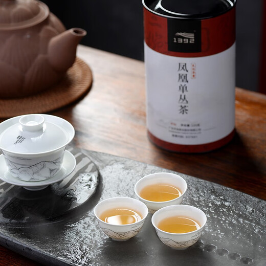 天池1392 茶叶 凤凰潮州单枞茶 水仙 潮州单丛乌龙茶高山乌岽罐装125g