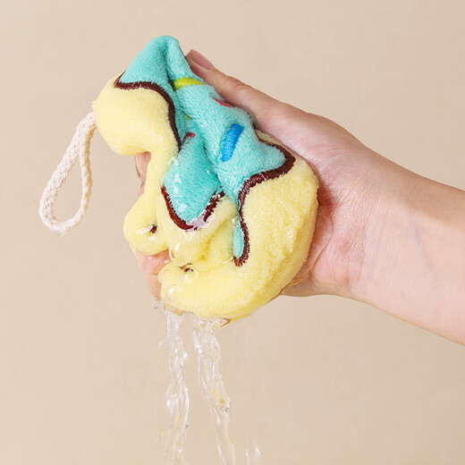 MR2 hand towels, hanging water-absorbent and quick-drying cartoon cute thickened square towels, small towels, children's bathroom hand towels