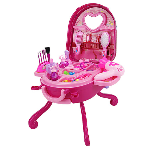 Yunya Children's Simulation Dreshing Table Princess Princess Table Table Tyt Touet Birthday Gift 3-6 ANS 4 ROSK DRAVER BOX