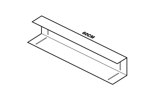 Huili's original U series stainless steel wall rack and shelf storage minimalist and changeable combination, 60cm each, shipped in about 15 days
