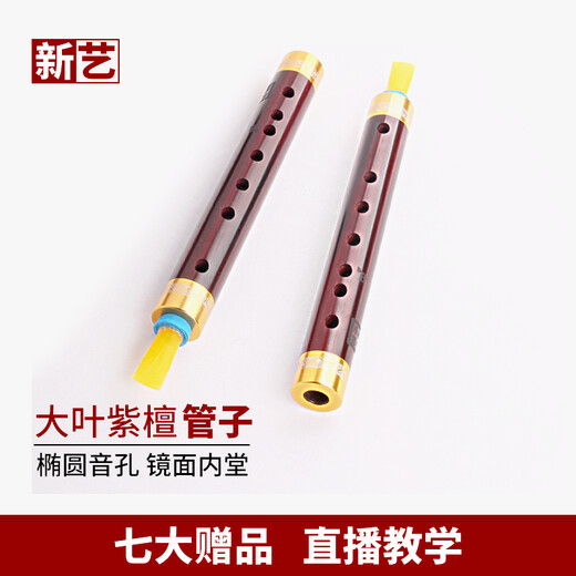新艺专业大叶紫檀管子乐器催泪管初学者专业演奏管乐 大叶紫檀D调+7大赠品