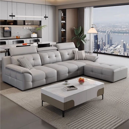 2025 new Italian minimalist high back Lawrence leather sofa living room modern light luxury Internet celebrity leather art sofa six-proof cat claw leather 1.2m double armrest single seat