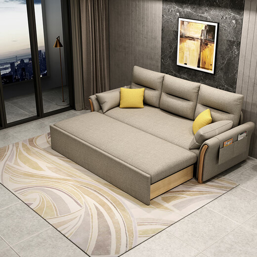 Sofa pliant de salon célèbre urbain lit de trois personnes à double usage de chambres à double usage