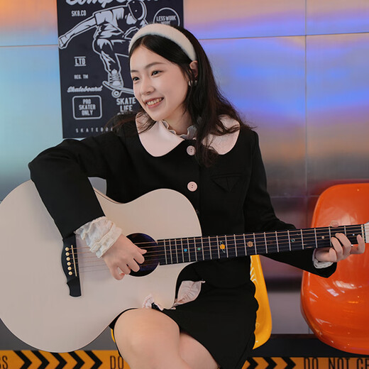 
Natasha Mercury Beginner Folk Guitar HPL White High-Precision Guitar [Guitar Intelligence Agency] Mercury丨41-inch丨Mercury丨Original Sound Model