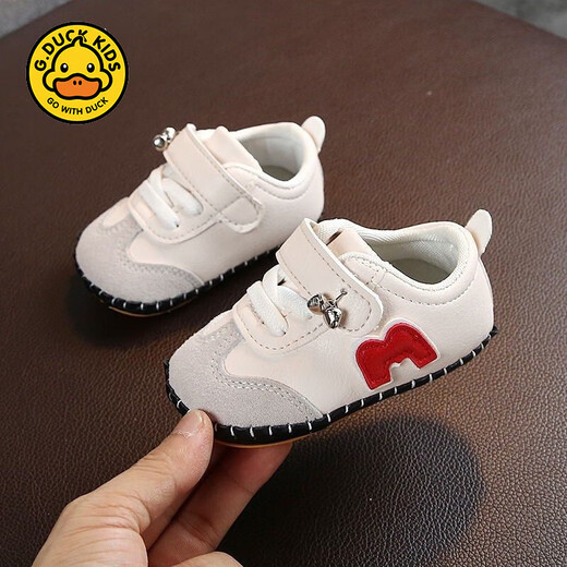 G.Duckkids Little Yellow Duck en otoño e invierno zapatos para bebés de bebé 0-1 años zapatos individuales recién nacidos calzado de suela suave 6-12 meses 9 zapatos rojos de primavera y otoño longitud interna 11 cm recomendado 2-4 meses