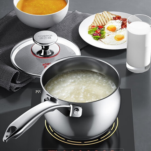Konbach (KBH) pot set stainless steel non-stick wok household three-piece soup pot milk pot wok combination set