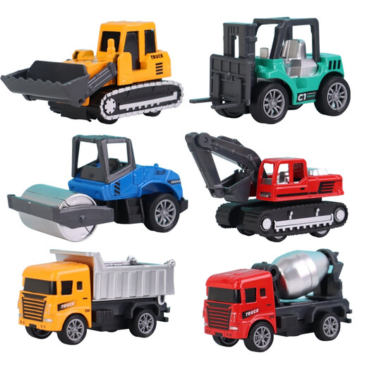 TaTanice children's alloy engineering vehicle toy excavator shovel forklift set collection car model boy New Year gift