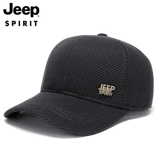 JEEP hat men's baseball cap autumn and winter velvet thickened peaked cap windproof ear protection warm outdoor winter hat A0143