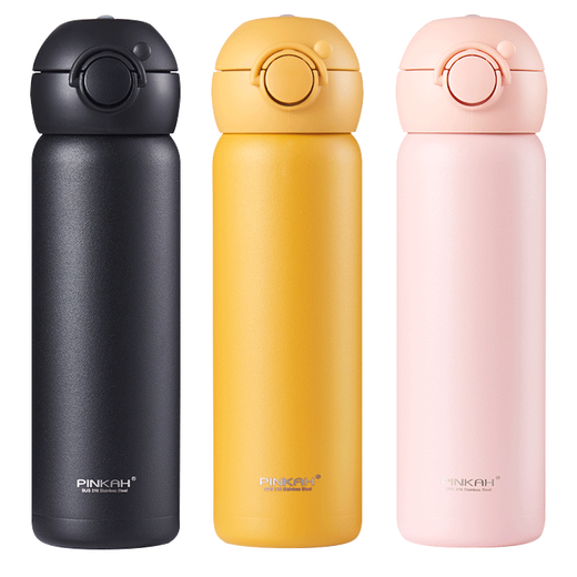 Guangzhou Xinli Thermalbecher Männer und Frauen Pinjiajiapin Thermaltopf Gepürtes Logo großer Kapazitätsgeschäftstee tragbarer Xinli 3527 (weiß) 450 ml Schraubenkappe geradeaus