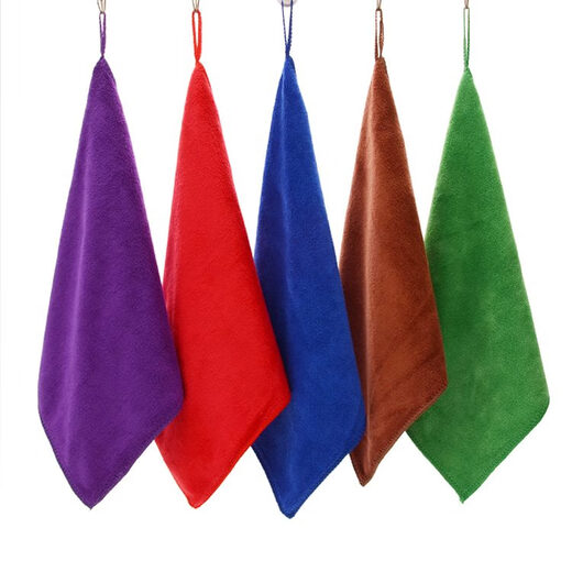 Fang Shun's five-color rags used in hotels, five-color rags used in hotel rooms, commercial cleaning kitchen towels, absorbent, 30x70, thickened, mixed and matched, 10 packs, cannot be hung