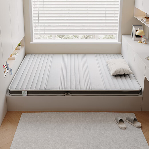 Quanyou Home Youth Spine Protective Coconut Cotton Mattress Thin and Firm 1.2x1.9m Foldable Student Coconut Palm Mattress