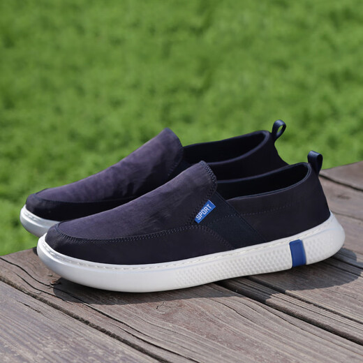 TYKT brand canvas shoes men's summer new old Beijing cloth shoes breathable low top men's shoes casual shoes gray 42