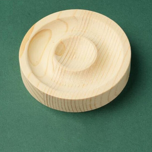 Pei Nanwei jewelry bracelet storage display plate text play stall live broadcast bracelet display bracelet jewelry tray shooting props round display plate pine wood