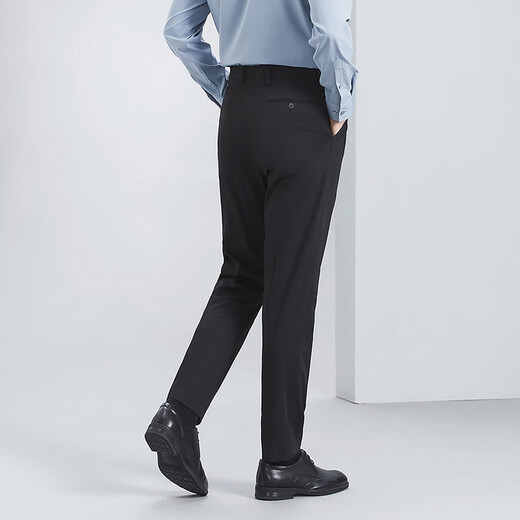 Sept Brand Men's Business Panters 2025 printemps et été Nouveau pantalon long pantalon slim plissé [facile à prendre en charge] 1050 Gris foncé 34