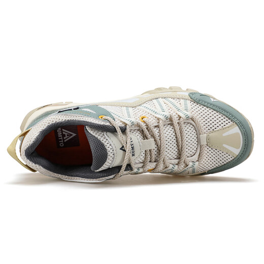 Hantu Atmungsfreie Wanderschuhe niedrig obere nicht rutschfeste Kee-resistente Wanderschuhe Four Seasons Mesh New komfortable schockabsorbierende Wanderschuhe beige/olivgrün 755-Frauen (atmungsaktives großes Loch) 37
