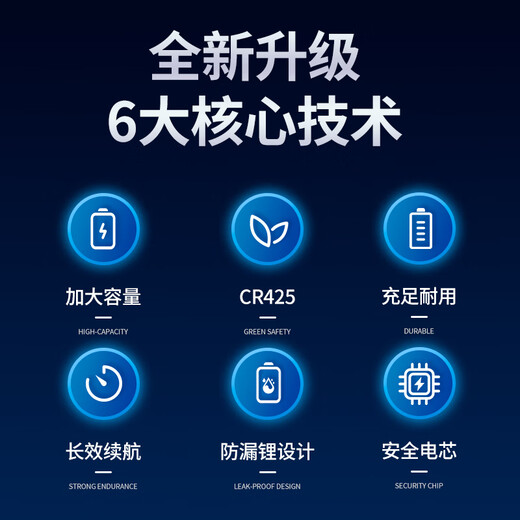 Zhenyou (Grsaed) Electronic Float Battery Electronic Luminous Float Battery CR425 (5 Pack) Night Fishing Float Electronic Fish Float Battery