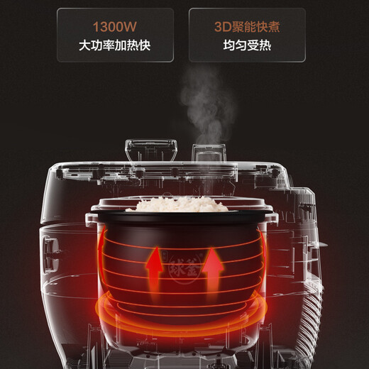 SUPOR national subsidy Fresh Breath IH electric pressure cooker 5L household automatic exhaust 304 ball kettle SY-50HC8033Q double bladder rice cooker pressure cooker for 4-6 people