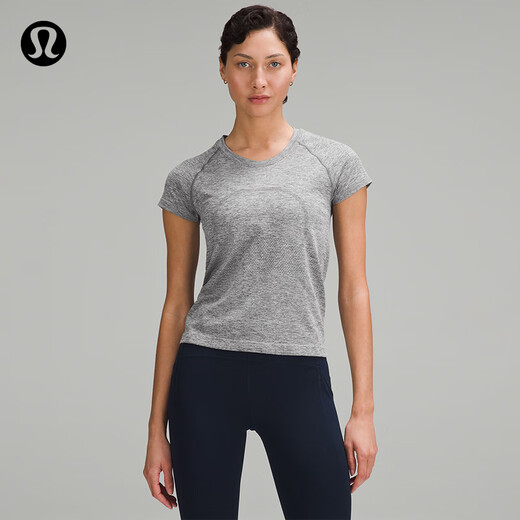 Lululemon丨Swiftly Tech Women's Sports Short Sleeve T-Shirt 2.0 *Race LW3FQHS Slate Gray/White S/6