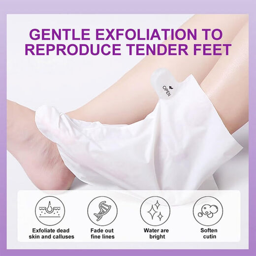 Dr.Pedi foot exfoliating mask, natural exfoliation, suitable for dry dead skin, cracked feet, and calluses