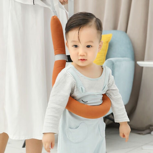 Clcey Baby Kleinkind Walking-Artefakt gegen Länge und Anti-Fall-Sicherheitstraktionsseil Dual-Purple-U-förmige Kindertraktionsgürtel Kristallvernt-Wasserblau