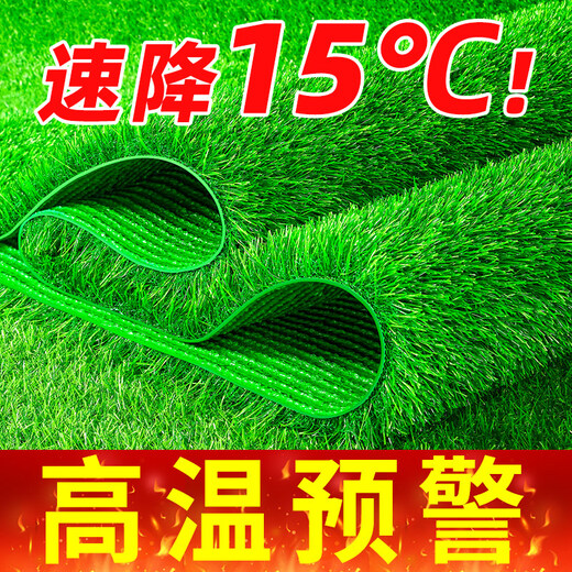 Elegant simulated artificial turf paving roof insulation fake turf plastic mat glass sun room outdoor balcony carpet special density 2cm spring grass 1m wide * 10m long