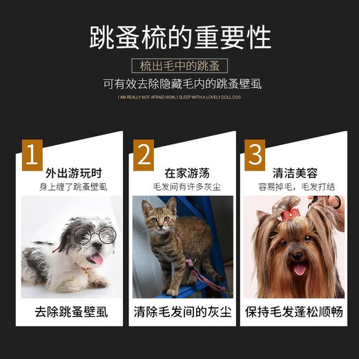 OEMG dog comb, flea removal cat comb, cat brush, hair removal comb, dog hair brush, pet hair comb, flea comb to remove floating short hair, small flea comb (for short hair pets)