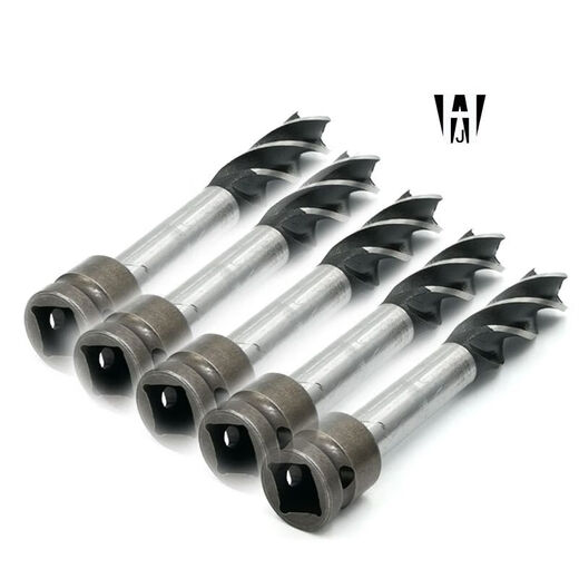 BAI MU GE electric wrench 18-turn carpentry 20 twist template drill high-speed steel 22 special electric wrench extension four-slot four-edged self-tapping drill 20mm sharp type