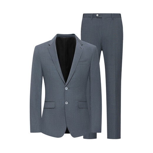 Xiahu Shijia Autumn and Winter New Style Sheep Wool Suit Business Casual Suit Suit X039 Blue Black 52 C (Height 180-189, Weight 170-179 Jin Jin equals 0.5 kg)