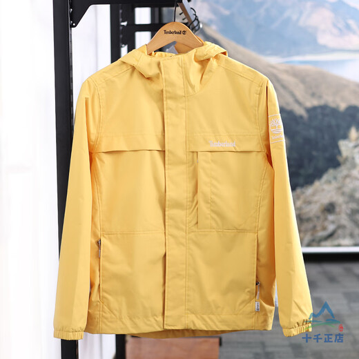 Timberland (Timberland) 24 Frühling Neue winddichte wasserdichte atmungsaktive Jacke von Herren A695W Weizenfarbe/P47 Arm Marke Square Mark Rundmarke zufällige xxl