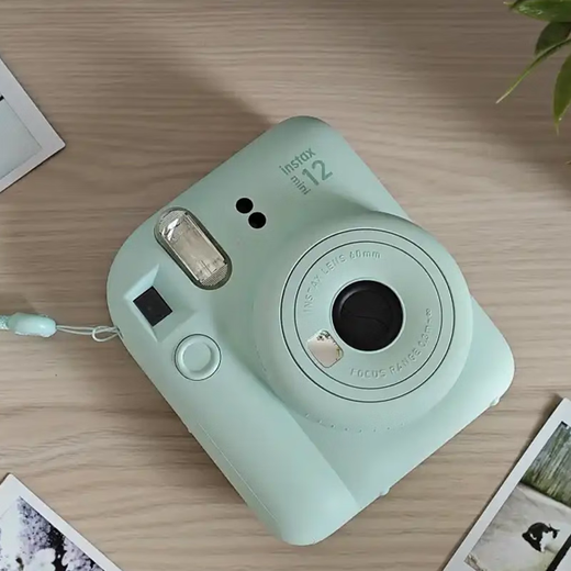 Fuji instax camera + photo paper 10-piece set mini12 instant imaging camera mint green photo paper set