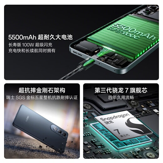 
OPPOK12 ultra-long battery life 5G full network intelligent photography game e-sports student business practical dual-slot dual standby mobile phone Qingyun 12GB + 256GB stand-alone + third-party brand fast charging + store insurance for 1 year