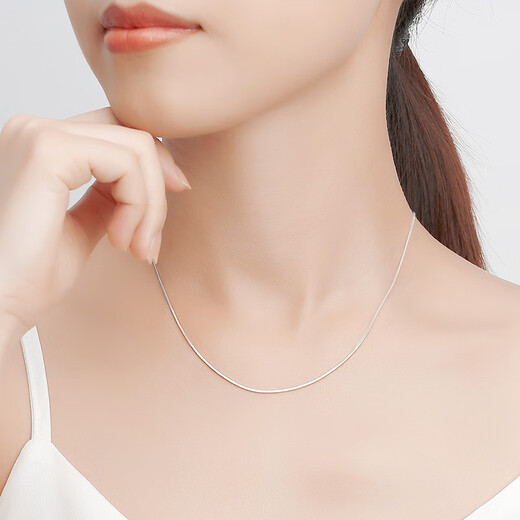 TTMIX platinum square snake bone necklace for women PT950 platinum chain light luxury niche clavicle neck necklace customized deposit change buckle, please contact customer service for details