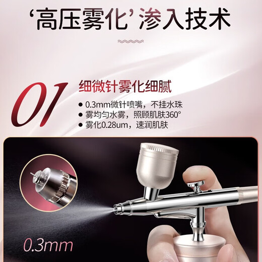 MAGITECH Japan Oxygen Injection Instrument Beauty Instrument Home Hydrating Instrument Essence Imported into Beauty Salon Handheld Nano Spray Instrument Penetrating Facial Moisturizing Water Glow Gift Box Christmas Gift for Girlfriend