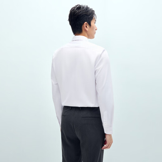 HLA海澜之家长袖衬衫男春季25轻商务衫及大码正装衬衣男