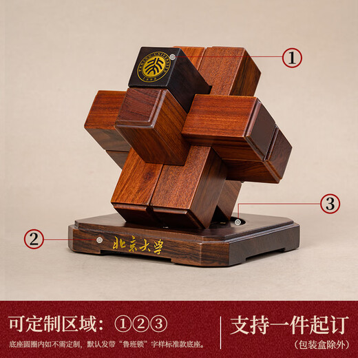 Shengjiang Luban Luban Lock Company Event Souvenir Regals se puede personalizar para enviar a los líderes regalos de negocios chinos a los clientes Decoraciones de escritorio Rosewood, Ebony y diferentes (ya tallados)