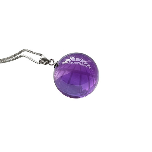 Yingxin Amethyst Pendant Women's Collarbone Chain Collection-grade Raw Stone Pendant Necklace Tide Transfer Bead Crystal Necklace J292