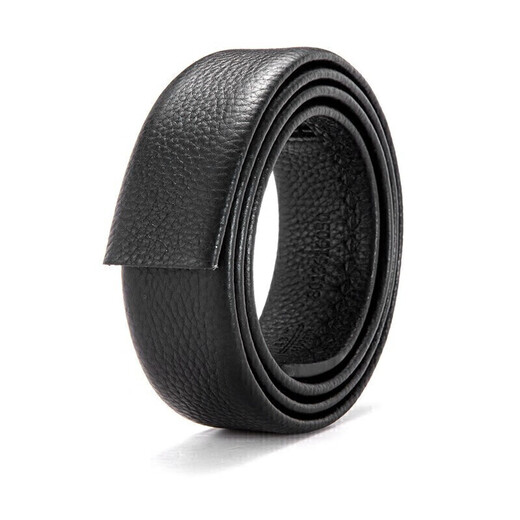 Aokang belt without head men's first-layer cowhide belt strip automatic buckle belt without buckle head belt Christmas birthday gift
