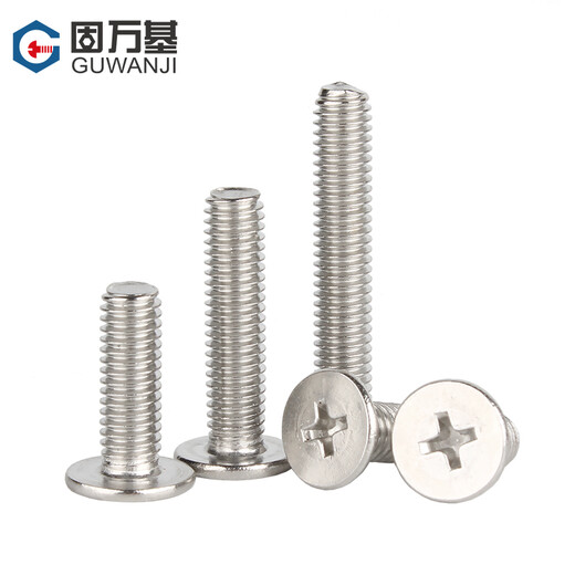 Guwanji 304 stainless steel thin flat head screws CM cross recessed flat head screws notebook digital machine screws M2x4x4 100 pieces
