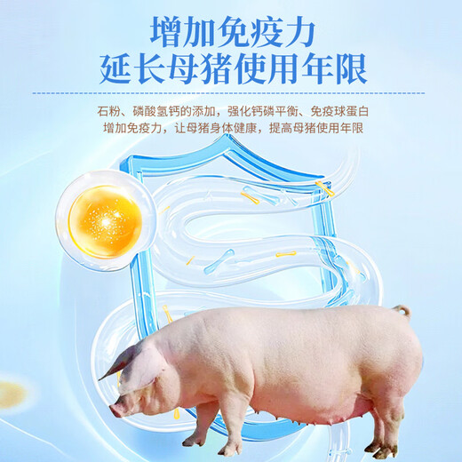 Ouya Taigao 4% compound premixed feed for lactating sows, nutritious milk feed for fast estrus pigs 20Kg/bag 2 bags 4% compound premixed feed for lactating sows