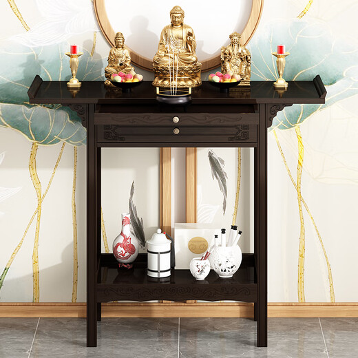 Frau Jius neuer chinesischer Tisch -Tisch -Weihrauch -Weihstofftisch im Wohnzimmer Weihstofftisch in Guan Gong, Gott des Reichtums, Buddha -Statue, Buddha -Tabelle, 688 Modelle 100 Langes Doppel -Tür -Angebotskabinett