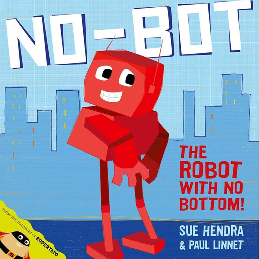 Story picture book No-Bot Robot Parent-child reading English learning Original English imported book No-Bot The robot that lost its butt